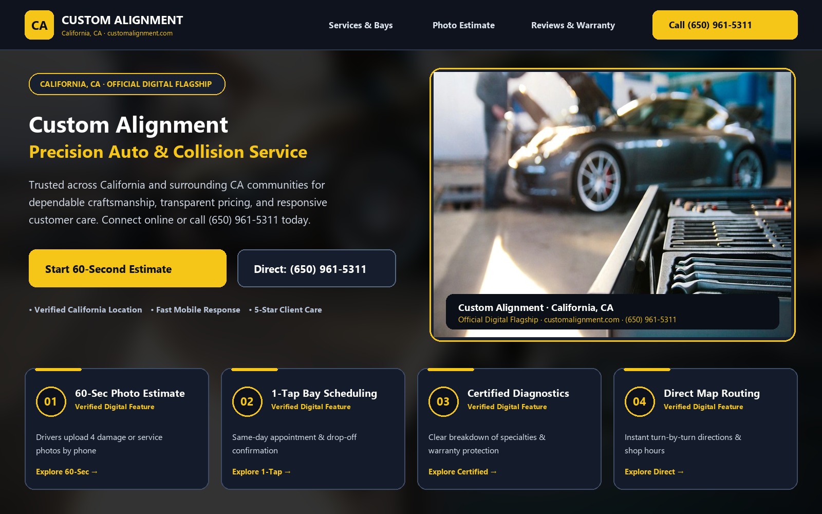 Proposed Custom Alignment homepage preview